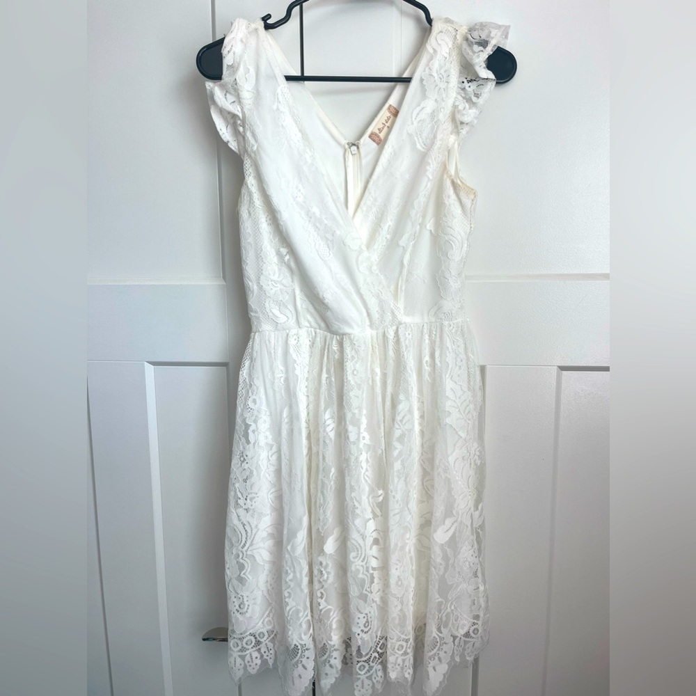 Altar’d State White Less Dress | S